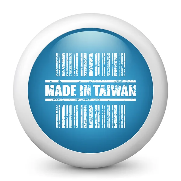 Ícone marcado "Made in Taiwan " — Vetor de Stock