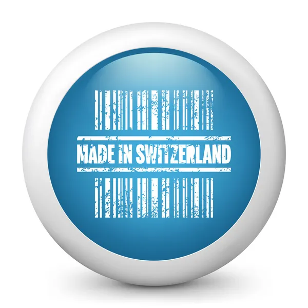 Stamp marked "Made in Switzerland" — Stock Vector