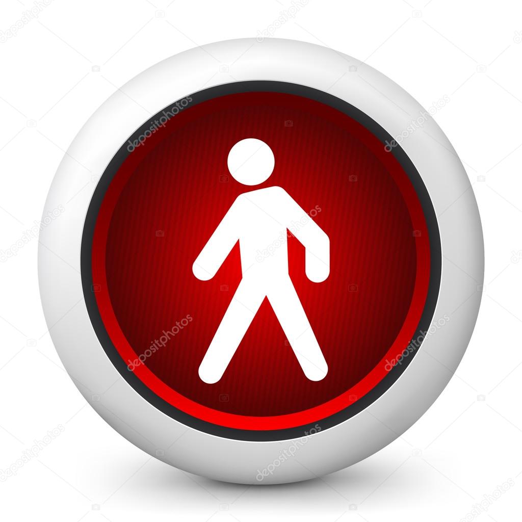 icon depicting a pedestrian traffic light