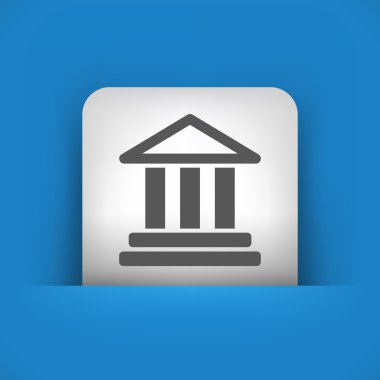 tarihi simge gösteren mavi ve gri simgesi