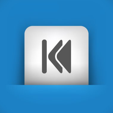 Player simgesi tasvir mavi ve gri simgesi