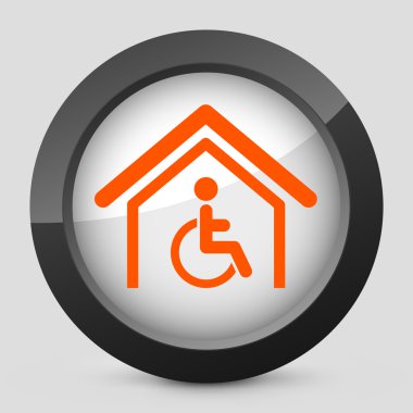 turuncu ve gri izole simge vektör.