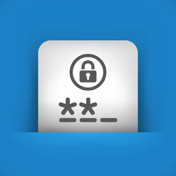 Modrá a šedá Ikona znázorňující symbol přihlášení — Stockový vektor