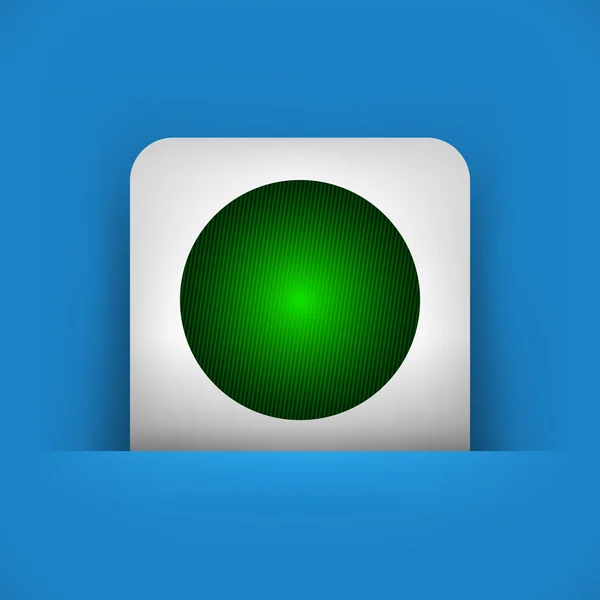 Modrá a šedá ikona zobrazující zelené světlo semaforu — Stockový vektor