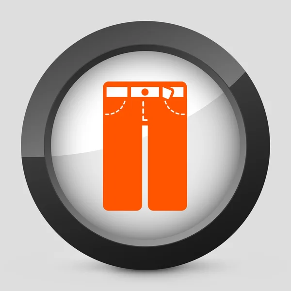 Vector illustration of a gray and orange clothes icon — Stockvector