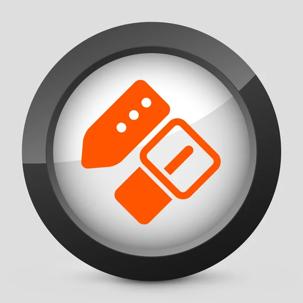 Illustrazione vettoriale di un'icona di abbigliamento grigio e arancione — Vettoriale Stock