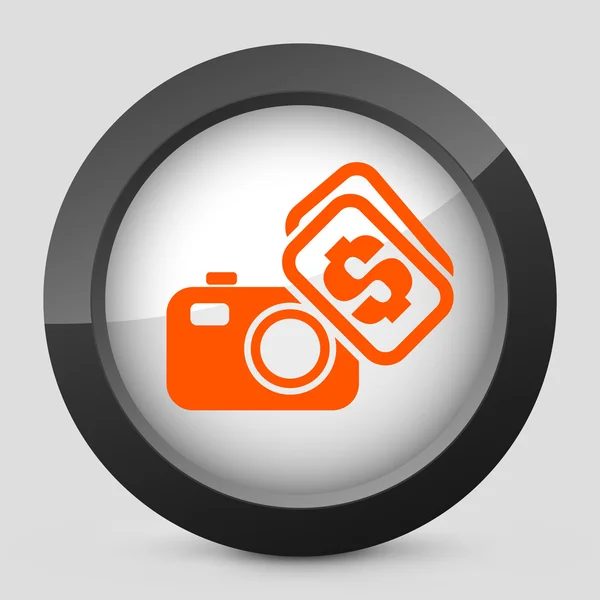 Vektor orange og grå isoleret ikon . – Stock-vektor