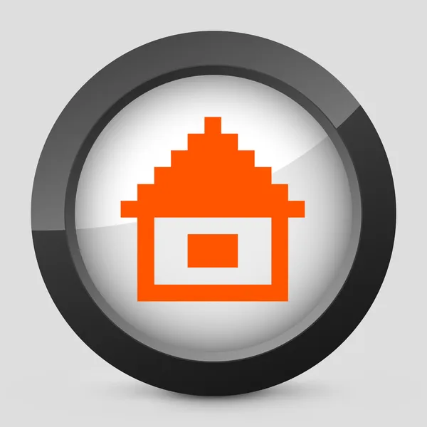 Vector orange and gray isolated icon. — Stock Vector