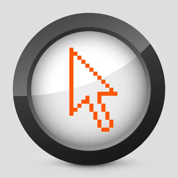 Icône isolée vectorielle orange et gris . — Image vectorielle