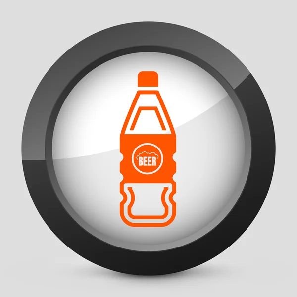 Vector oranje en grijs geïsoleerde pictogram. — Stockvector