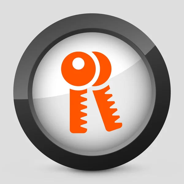 Vector oranje en grijs geïsoleerde pictogram. — Stockvector