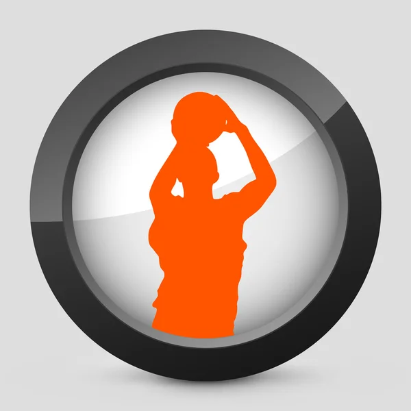 Vektorové ikony izolované oranžové a šedé. — Stockový vektor