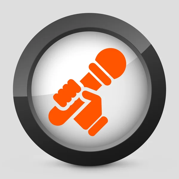Vector orange and gray isolated icon. — Stock Vector