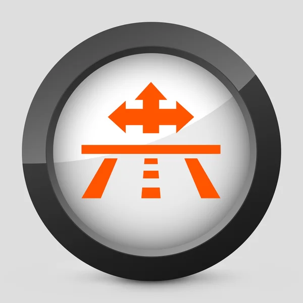 Vektor orange och grå isolerade ikonen. — Stock vektor