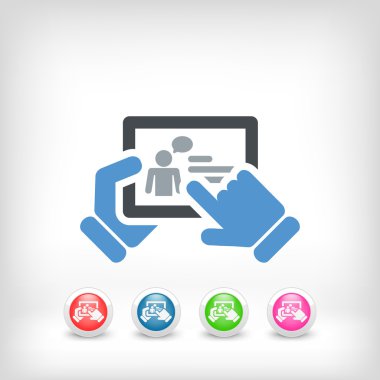 Tablet üzerinde sohbet