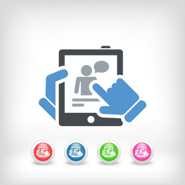 Tablet üzerinde sohbet