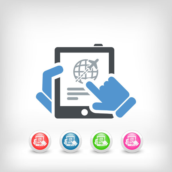 Значок бронирования самолета
