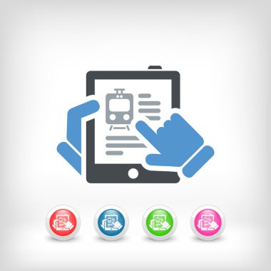 Tren Web sitesinde tablet