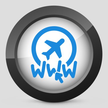 Web sitesi seyahat acentası simgesi