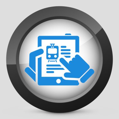 Tren Web sitesinde tablet simgesi