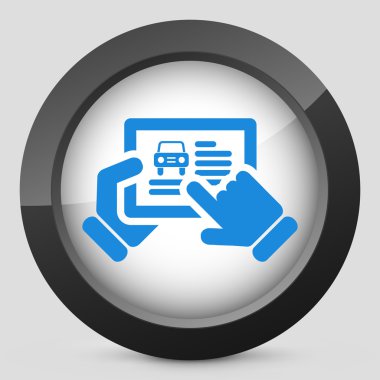 Araba web sitesi simge Tablet