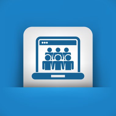 Sosyal ağ konsepti simgesi