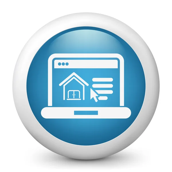 Real estate website icon — Stock Vector