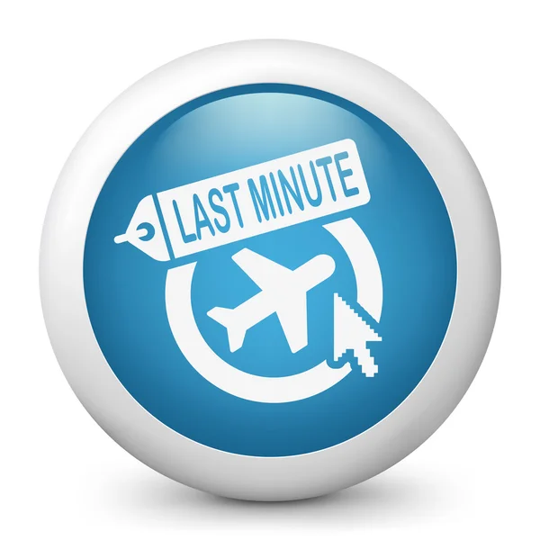 Sista minuten flygbolag länkikon — Stock vektor