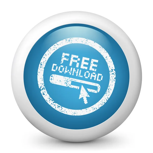 Stylized "Free download" icon — Stock Vector