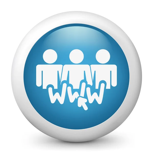 Ilustração do ícone da rede social — Vetor de Stock