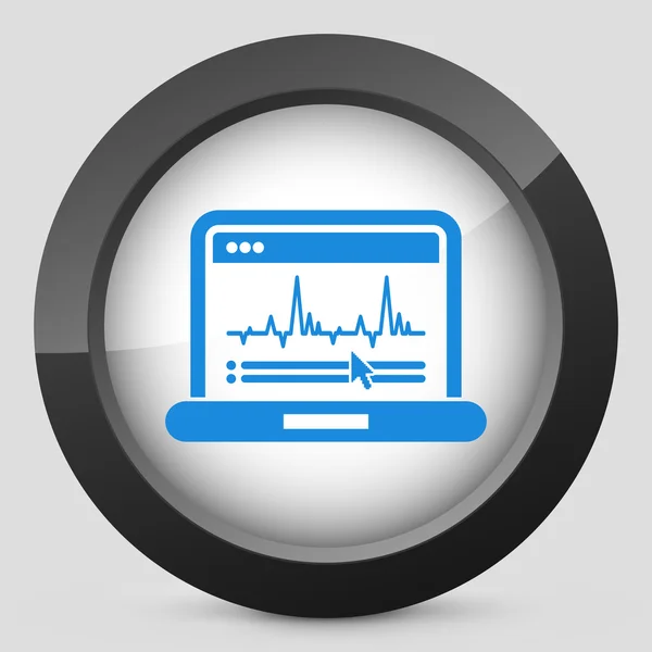 Grafikdiagramm Computersymbol — Stockvektor