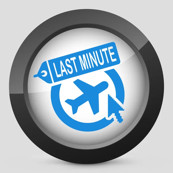 Last minute airline link icon — Stock Vector