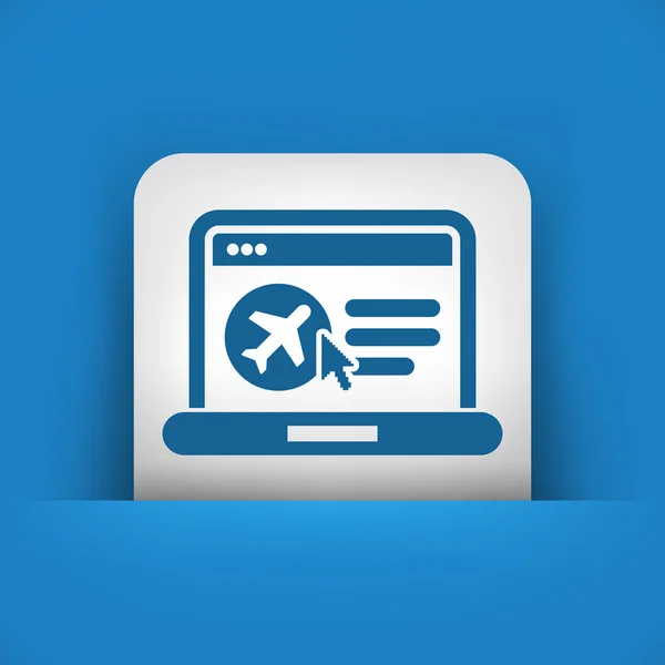 Web Airplane booking — Vetor de Stock