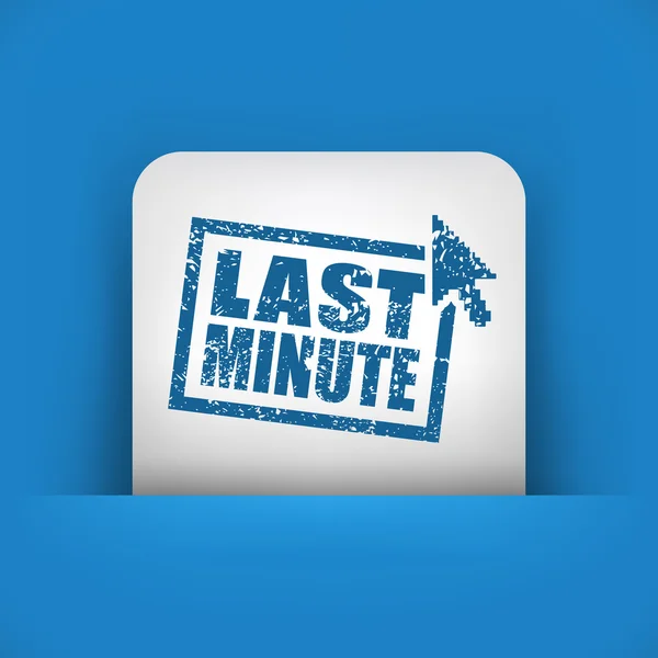 "Last Minute "Web grunge kartel — Stockvector