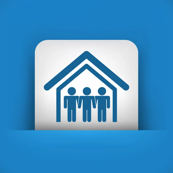 Illustration de l'icône de l'immobilier — Image vectorielle