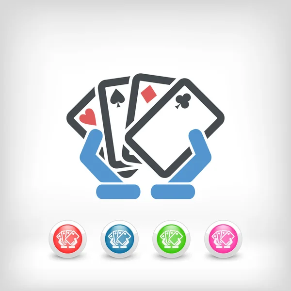 Pictograma jocului de poker — Vector de stoc