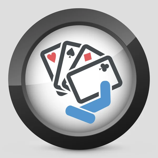 Pokerspiel-Ikone — Stockvektor
