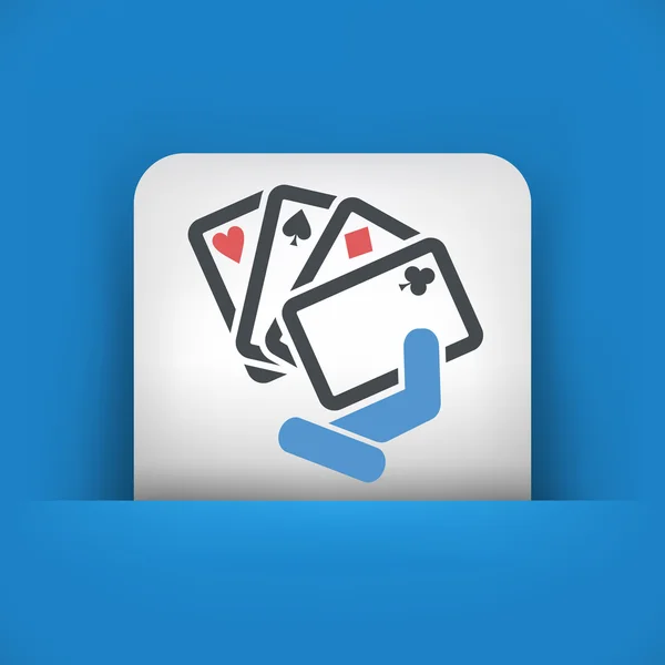 Ícone de jogo de poker —  Vetores de Stock