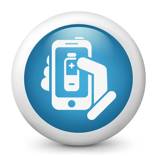 Icône smartphone niveau batterie — Image vectorielle