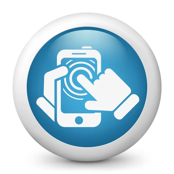 Smartphone touchscreen icona concetto — Vettoriale Stock