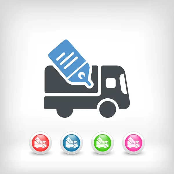 Delivery or shipping concept icon — Stock Vector