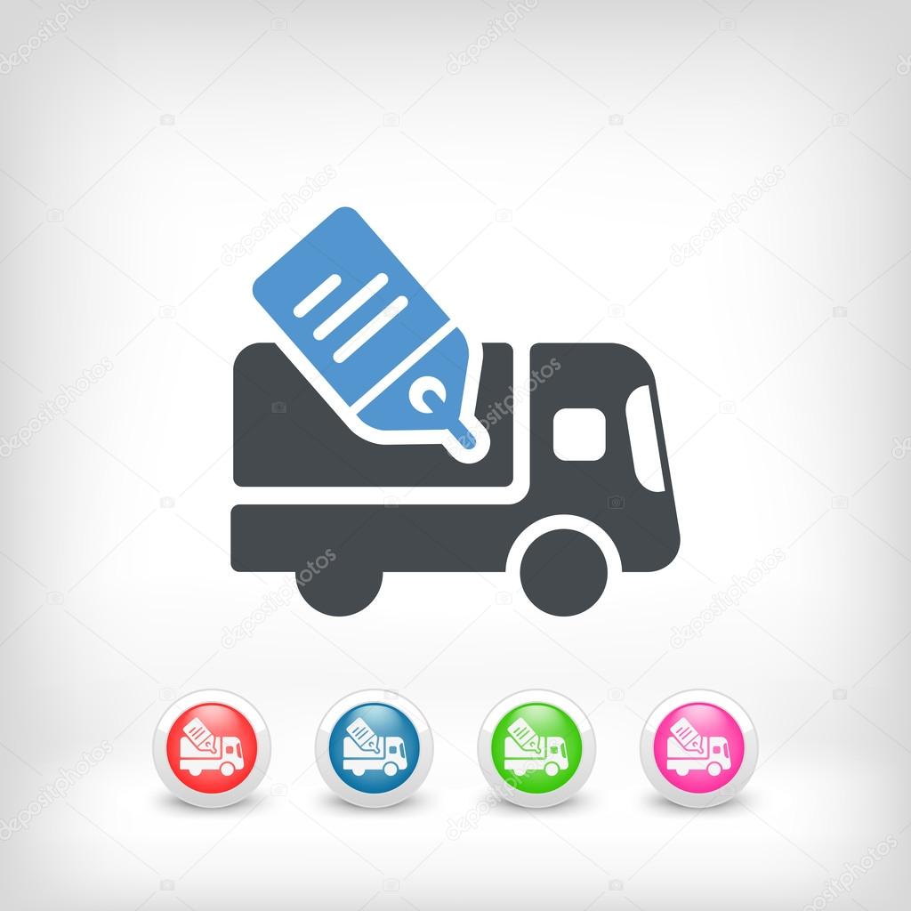 Delivery or shipping concept icon