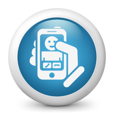 Smartphon incoming call icon clipart