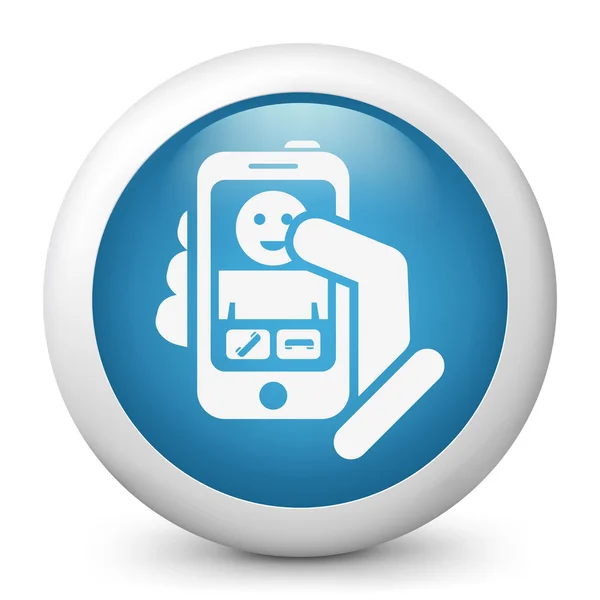 Icona chiamata in arrivo Smartphon — Vettoriale Stock