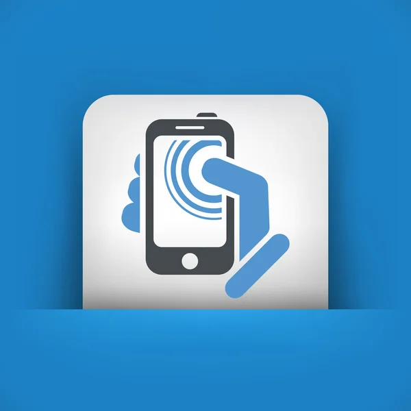 Smartphone conceito ícone touchscreen — Vetor de Stock