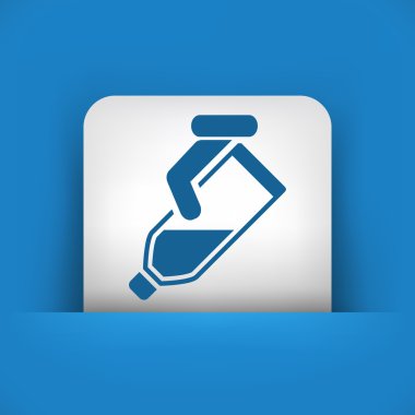 sıvı şişe dökün