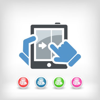 dokunmatik sürgülü simgesi