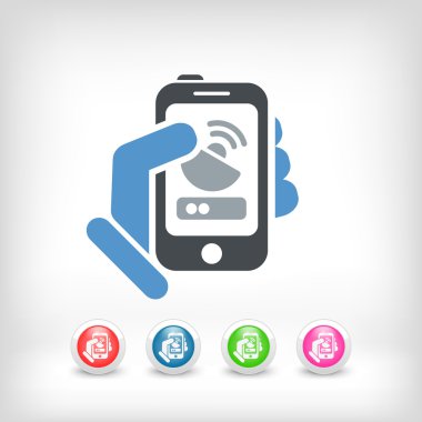 anten akıllı telefon simgesi