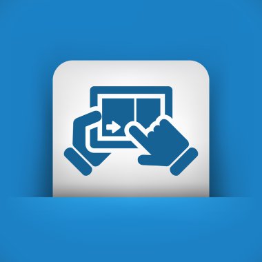 dokunmatik sürgülü simgesi