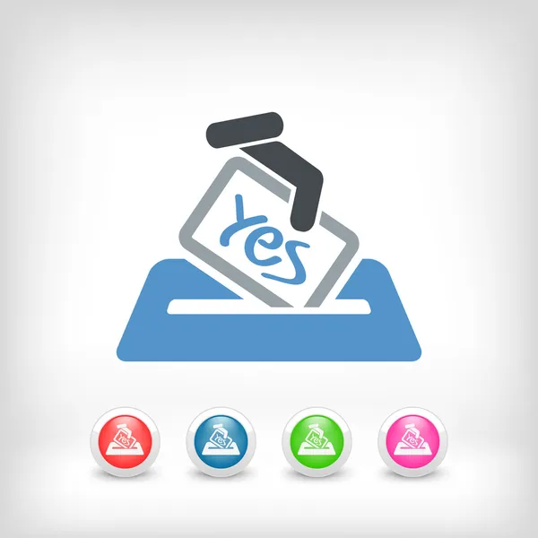 Vote concept icon — Stock Vector